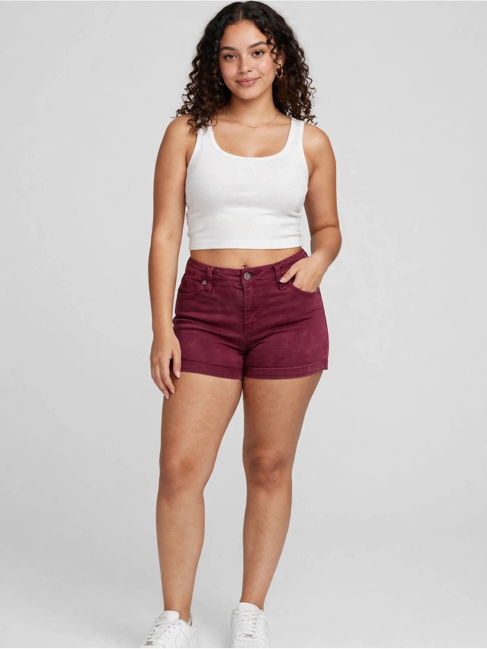 Royalty For Me Wanna Betta Butt Burgundy Shorts Size 6